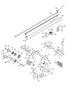 Subframe And Winch 2011 And Before Diagram and Parts List for 19A40019 44Inch-100 Cub Cadet Lawn Tractor